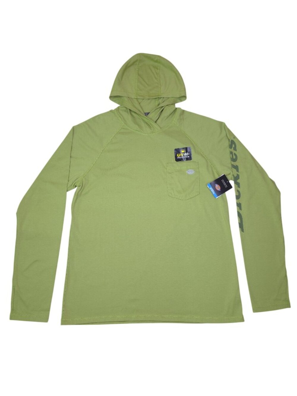 Dickies Mens L Performance Cooling Temp-iQ Hoodie T-Shirt UPF 40+ Long Sleeve